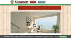 Desktop Screenshot of klostermann-tischlerei.de